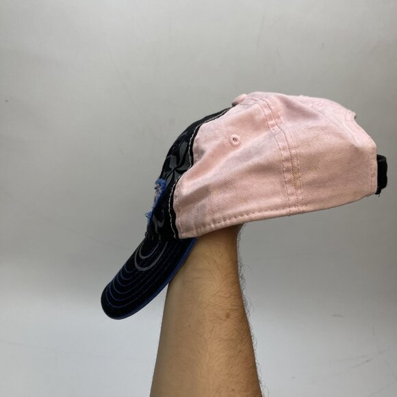 Y2K Coors Light Strapback Adjustable Hat Cap Beer Women Grunge Floral Goth Pink - Picture 7 of 13